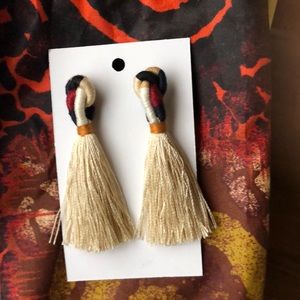 Twisted tassel earrings made with love in India